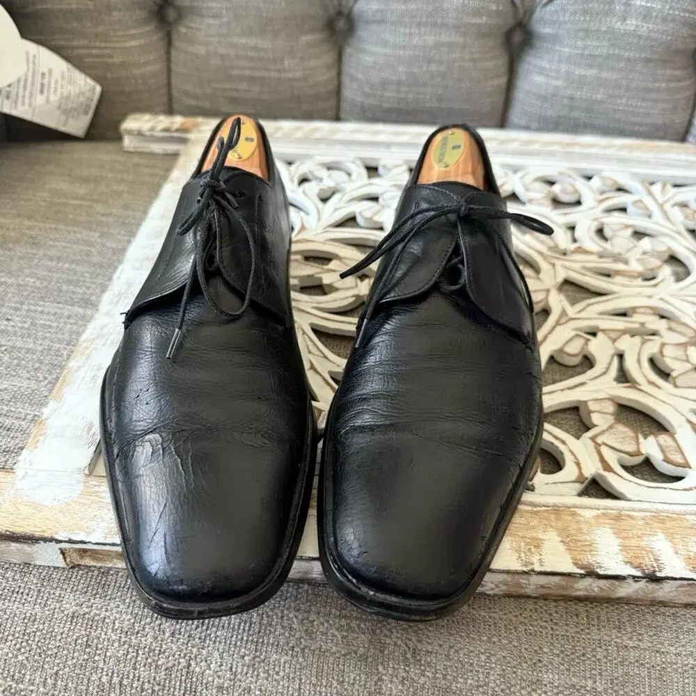 Gucci Black Leather Oxford Shoes Men’s 40.5 US 7